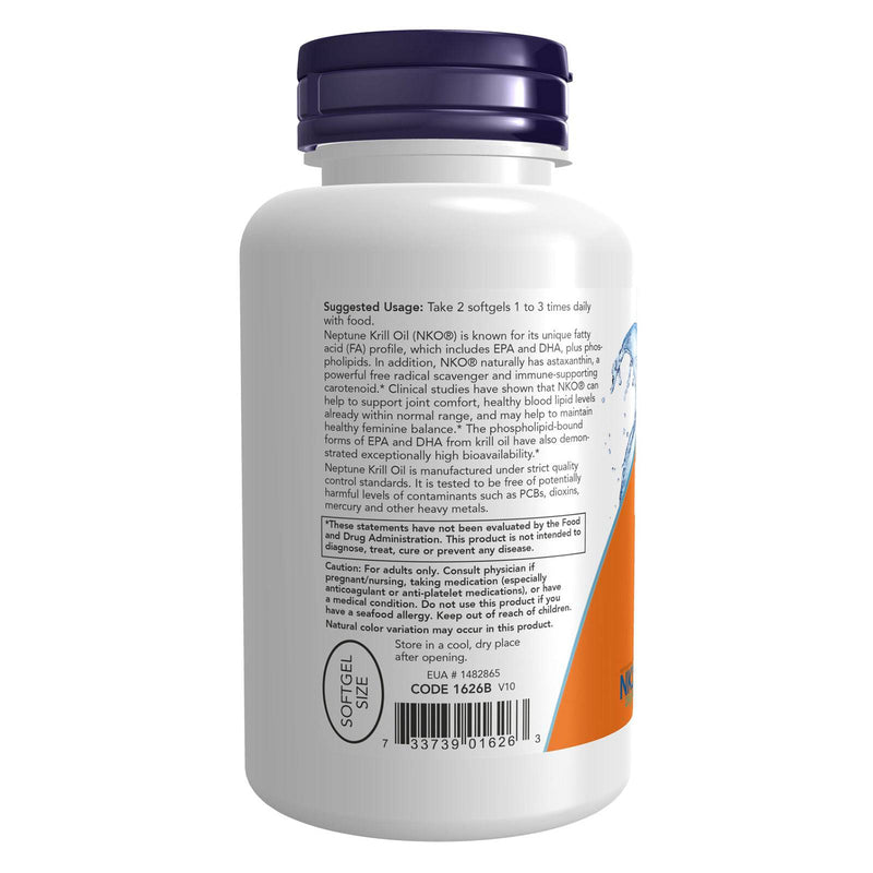 NOW Foods Krill Oil 500 mg 120 Softgels