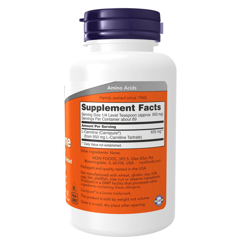 NOW Foods L-Carnitine Pure Powder 3 oz - SUPER DEAL!