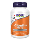 NOW Foods L-Citrulline 750 mg 90 Veg Capsules - DailyVita
