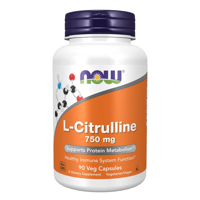 NOW Foods L-Citrulline 750 mg 90 Veg Capsules