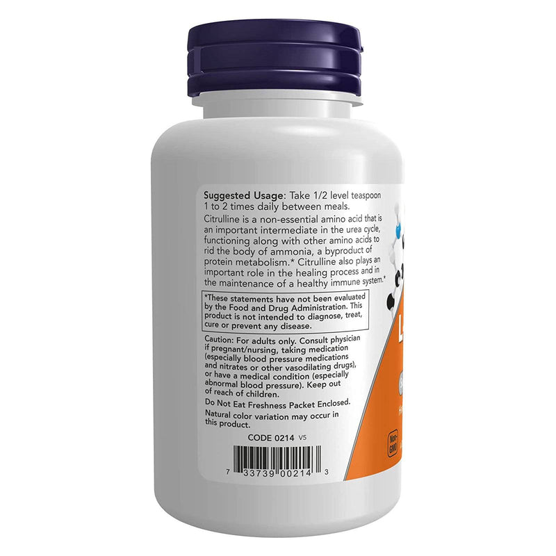 NOW Foods L-Citrulline Pure Powder 4 oz