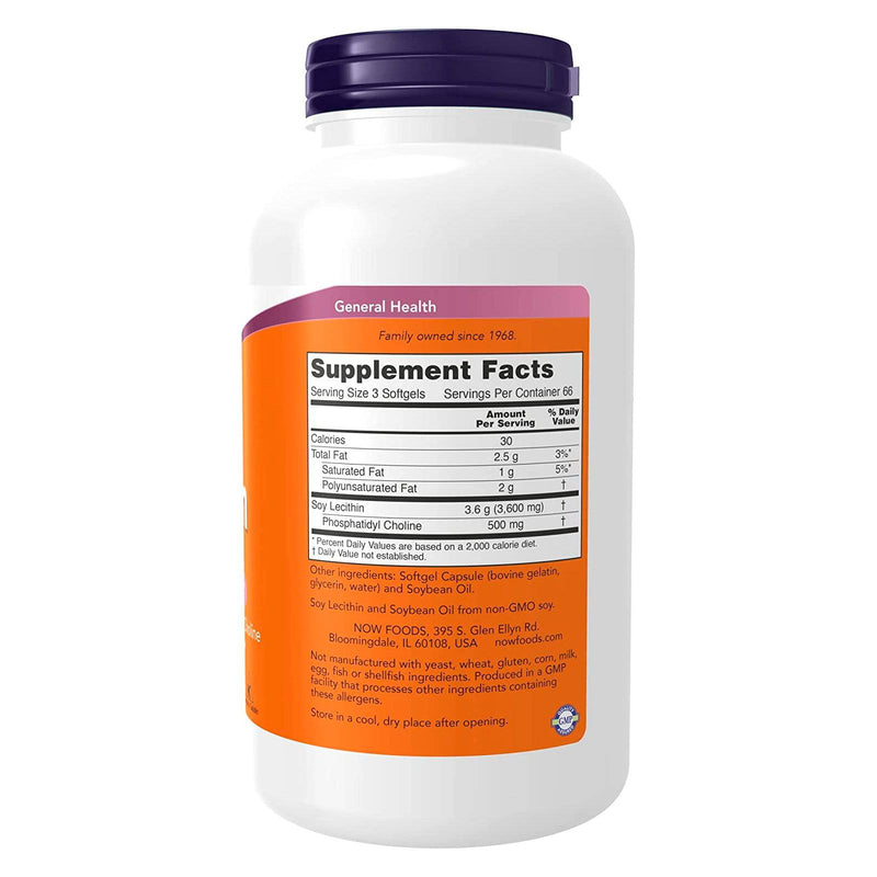 NOW Foods Lecithin 1200 mg 200 Softgels