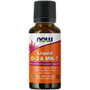 NOW Foods Liquid Vitamin D-3 & MK-7 1 fl oz - DailyVita