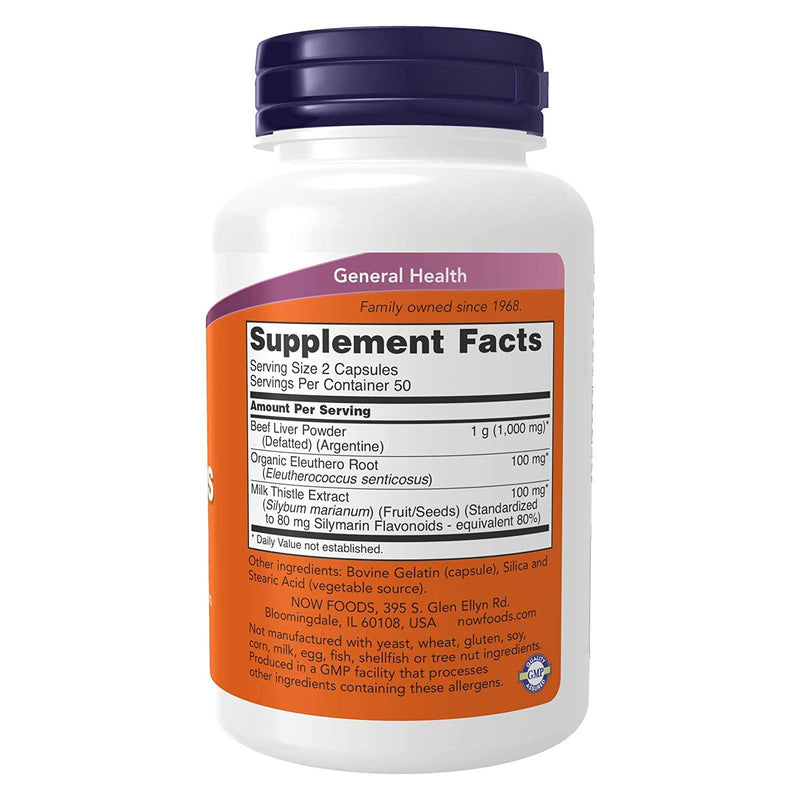 NOW Foods Liver Caps 100 Capsules