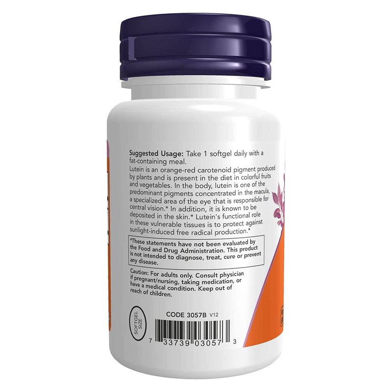 NOW Foods Lutein 10 mg 120 Softgels