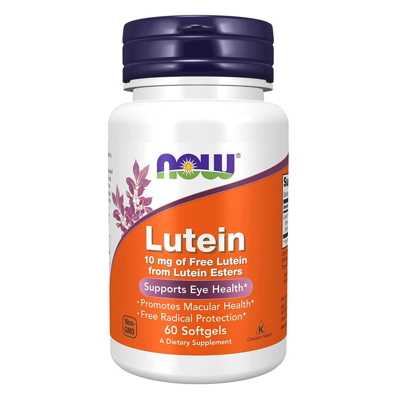 NOW Foods Lutein 10 mg 60 Softgels