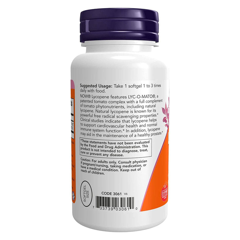 NOW Foods Lycopene 10 mg 120 Softgels