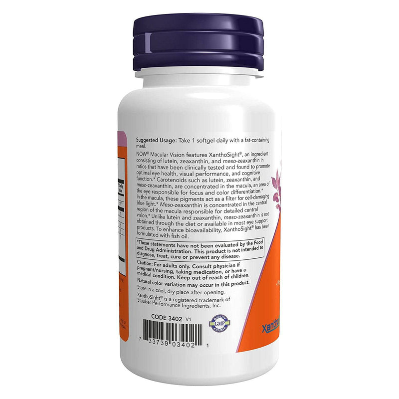 NOW Foods Macular Vision 50 Softgels