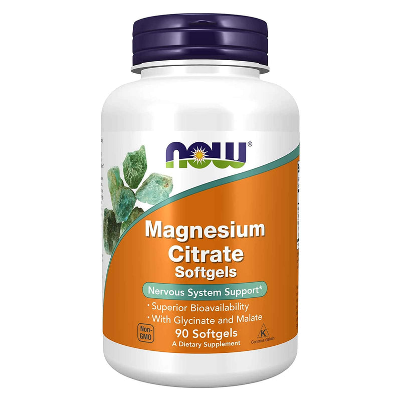 NOW Foods Magnesium Citrate 90 Softgels