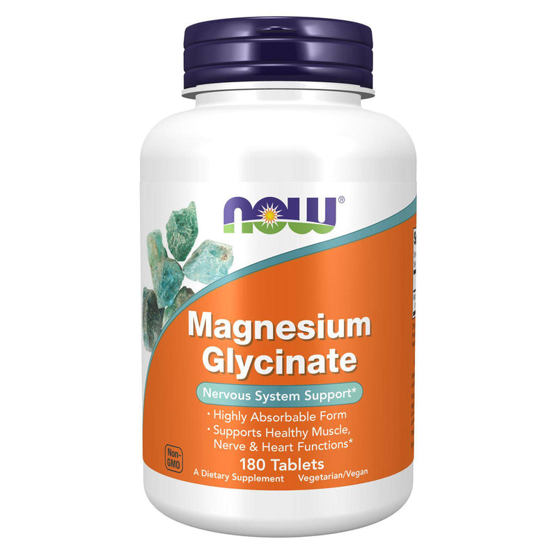 NOW Foods Magnesium Glycinate 180 Tablets