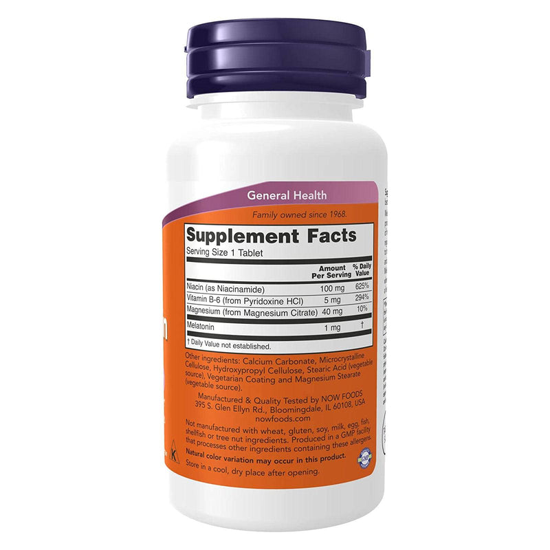 NOW Foods Melatonin 1 mg 100 Tablets