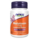 NOW Foods Melatonin 5 mg Sustained Release 120 Tablets - DailyVita