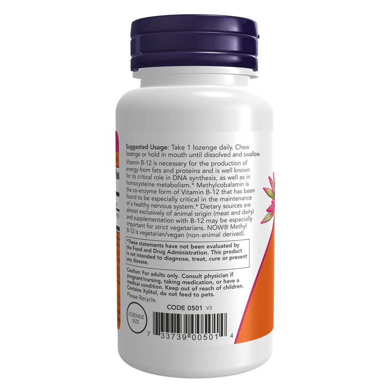 NOW Foods Methyl B-12 10,000 mcg 60 Loz