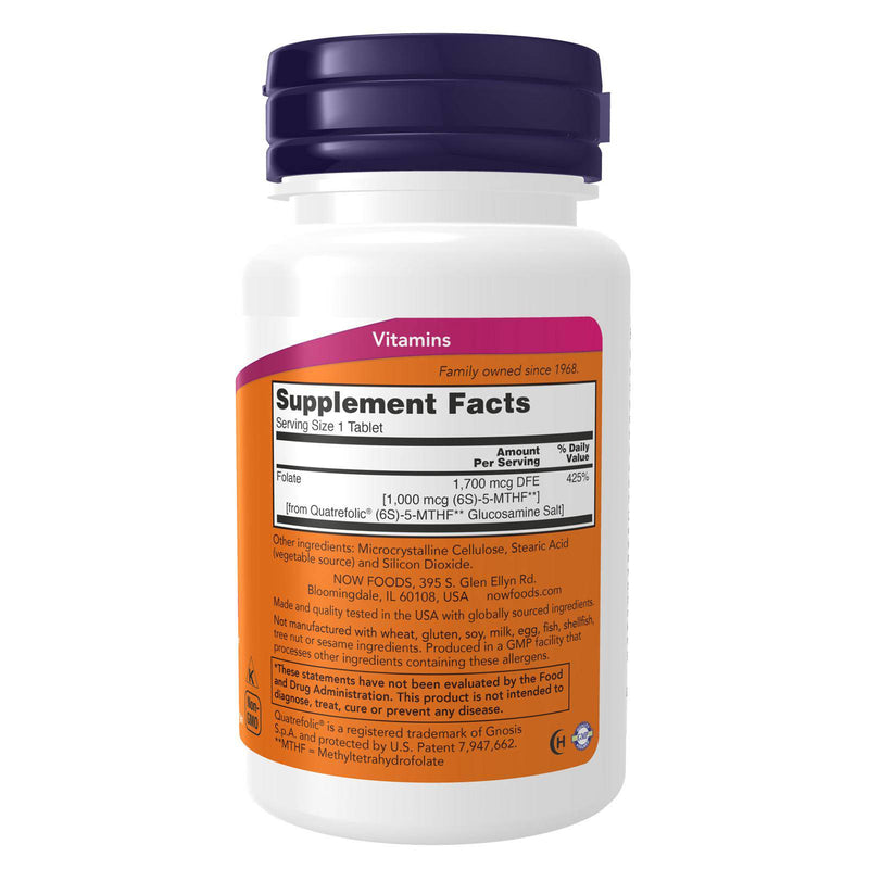 NOW Foods Methyl Folate 1,000 mcg 90 Tablets