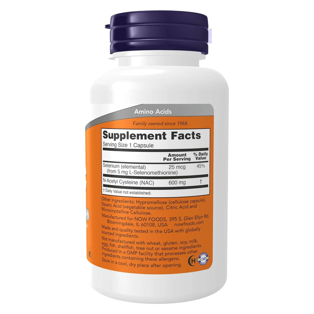 NAC | 600 mg | Now 100 Capsules NAC | 600 mg | Now 100 Capsules