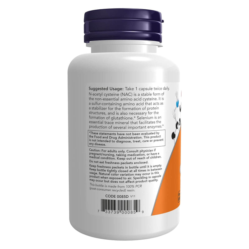 NOW Foods N-Acetyl Cysteine (NAC) 600 mg 100 Veg Capsules