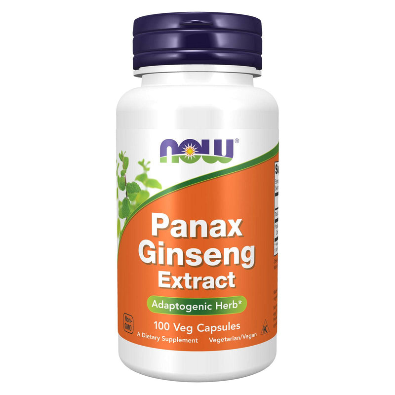 NOW Supplements, Panax Ginseng (Root) 500 mg, 천연강장제 허브*, 100 식물성 캡슐