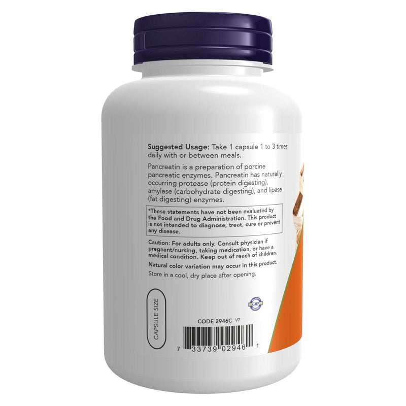 NOW Foods Pancreatin 2000 250 Capsules