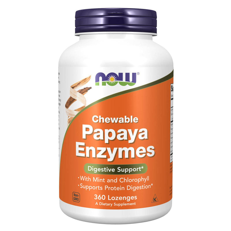 NOW Foods Papaya Enzyme 360 Lozenges