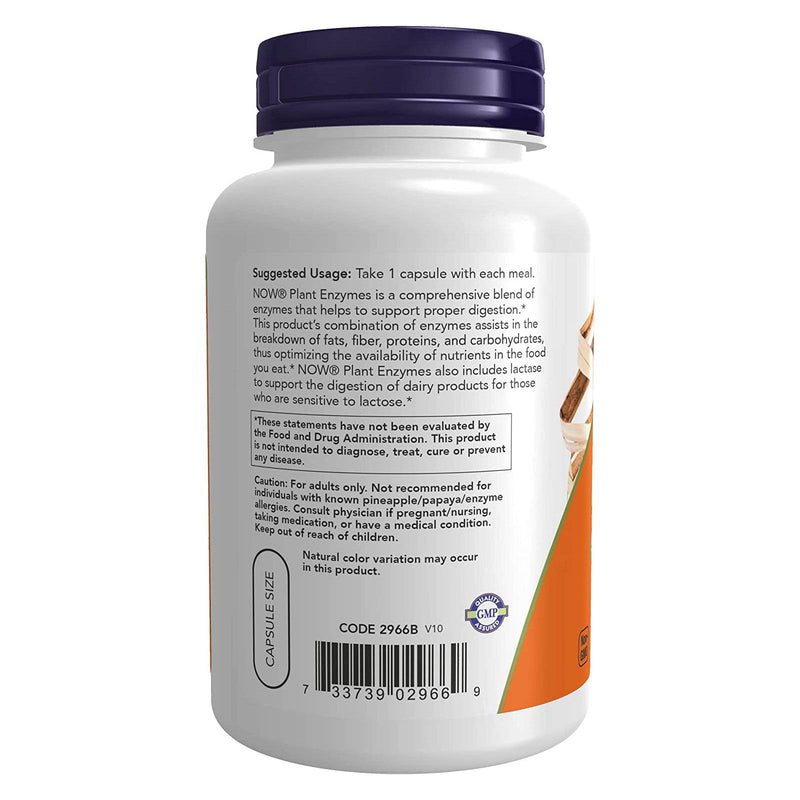 NOW Foods Plant Enzymes 120 Veg Capsules