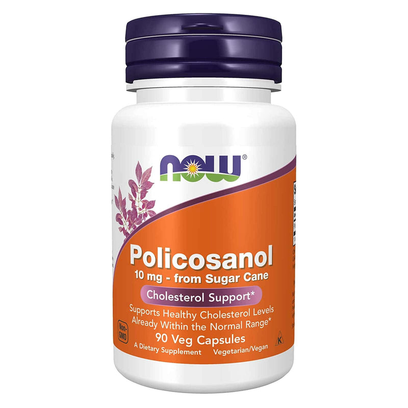 NOW Foods, Policosanol 10 mg - 90 Cápsulas Vegetales