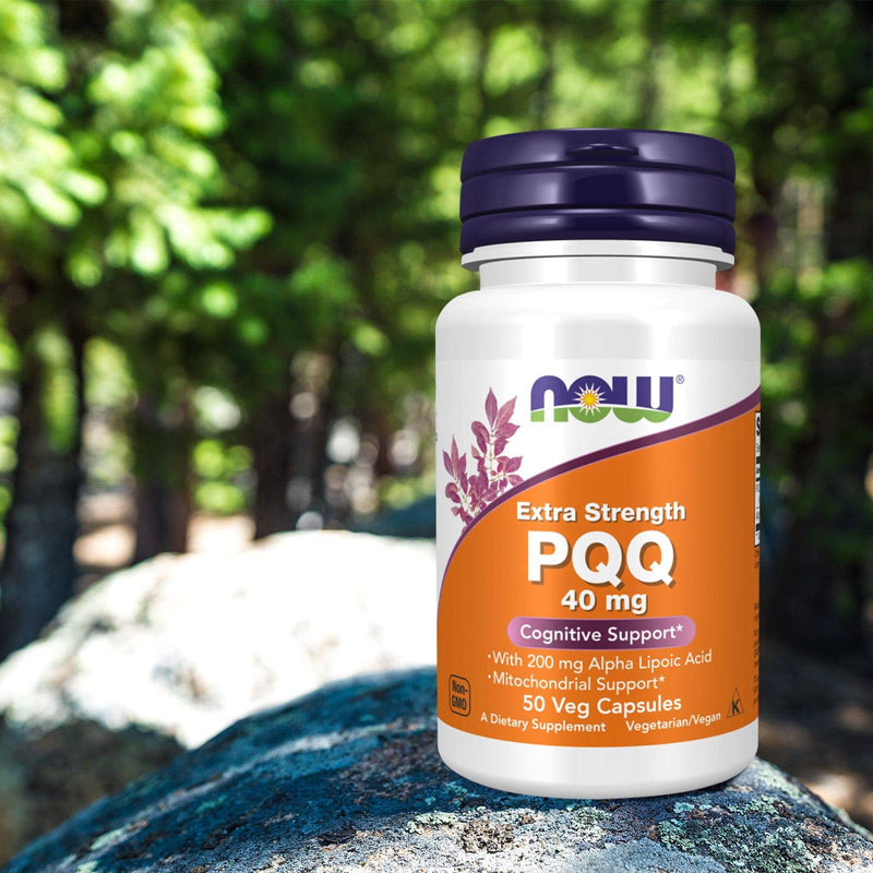 NOW Foods PQQ Extra Strength 40 mg 50 Veg Capsules