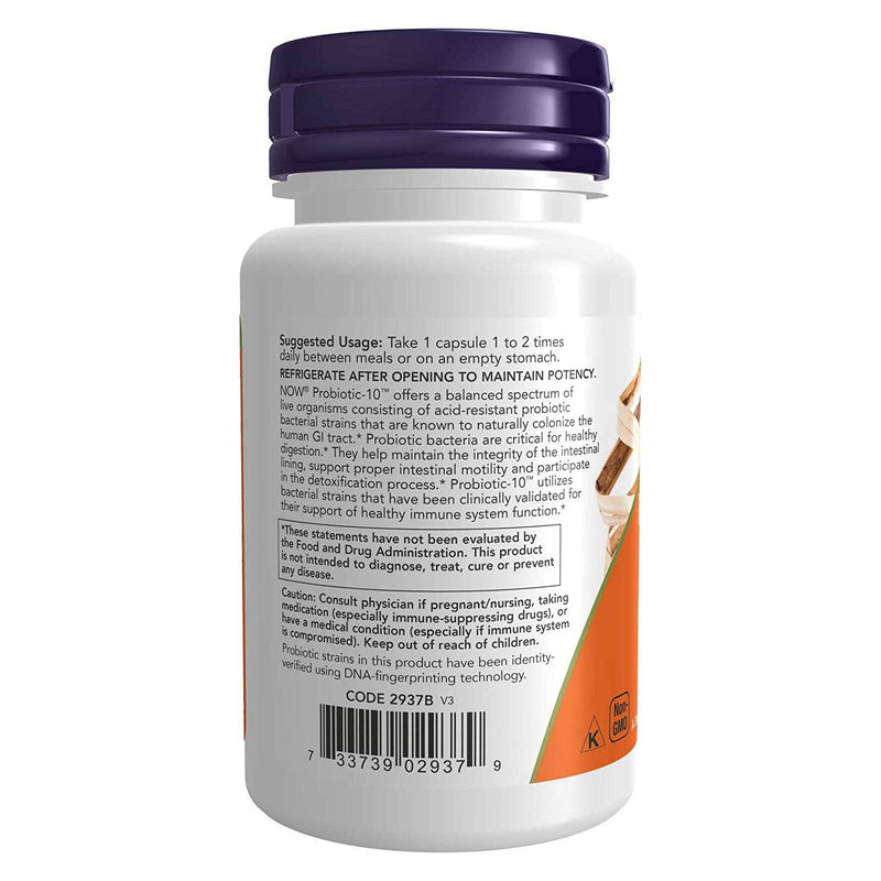 NOW Foods Probiotic-10 25 Billion 30 Veg Capsules