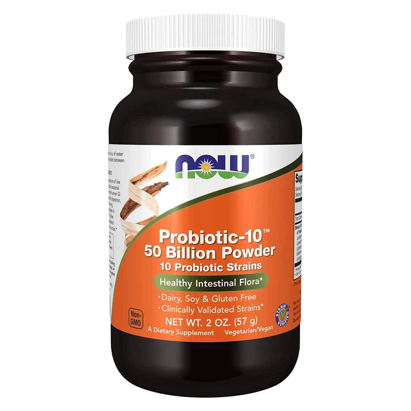 NOW Foods Probiotic-10 50 Billion Powder 2 oz