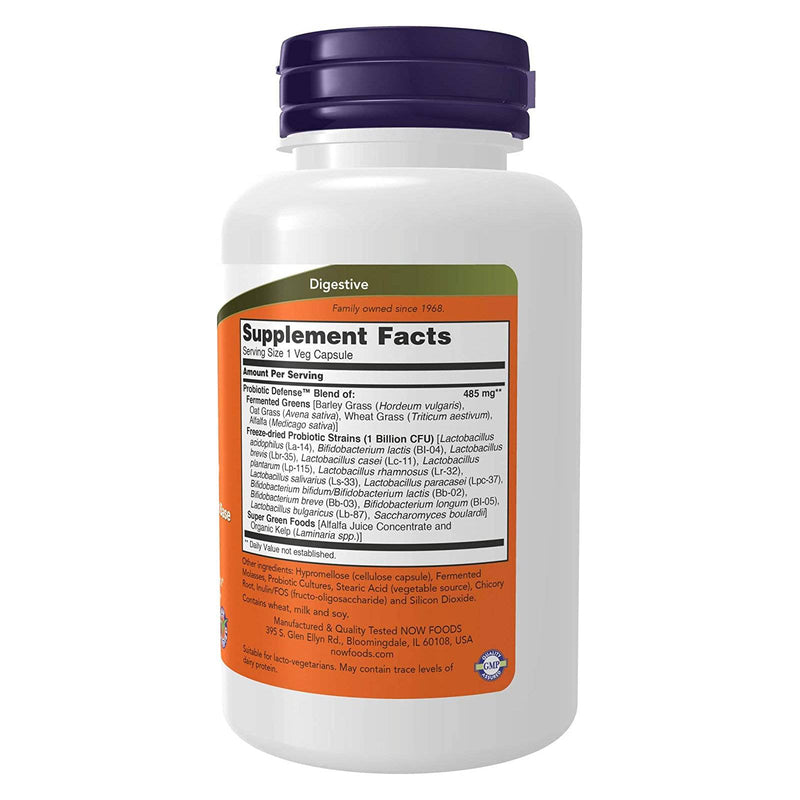 NOW Foods Probiotic Defense 90 Veg Capsules