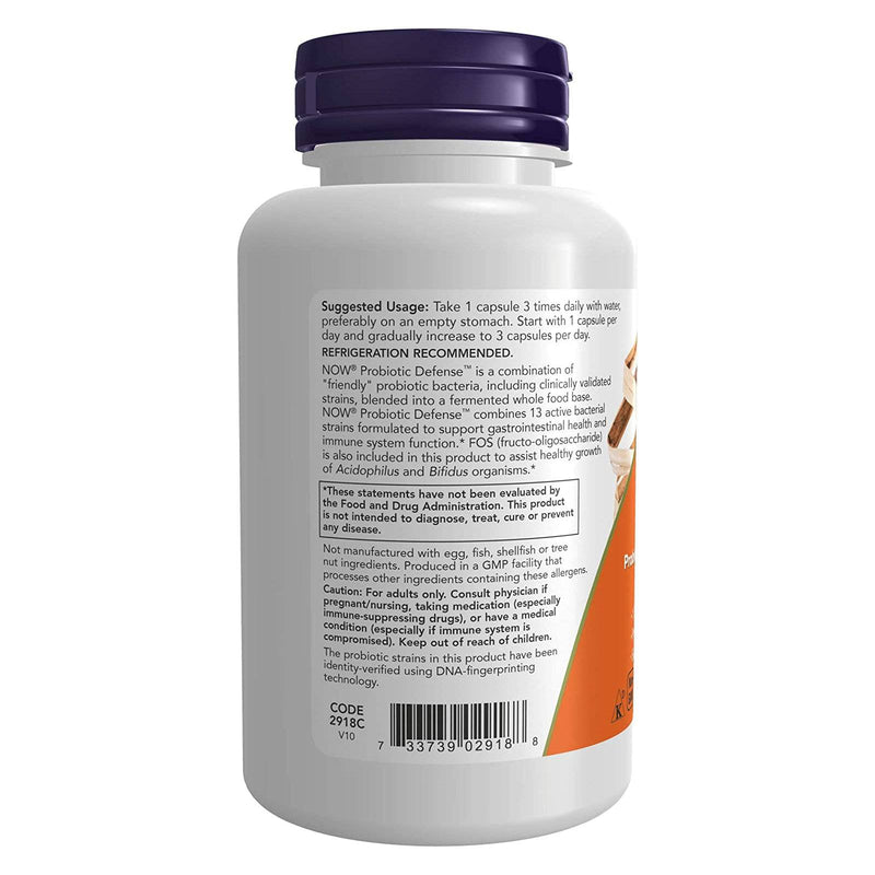 NOW Foods Probiotic Defense 90 Veg Capsules