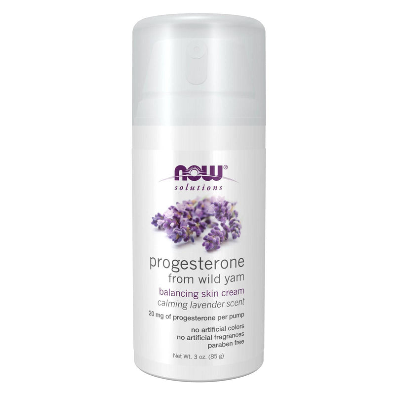 NOW Foods Progesterone from Wild Yam with Lavender Balancing Skin Cream 3 oz