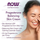 NOW Foods Progesterone from Wild Yam with Lavender Balancing Skin Cream 3 oz - DailyVita