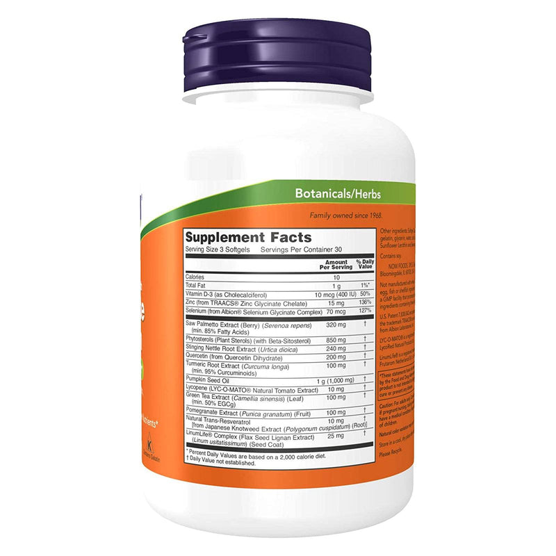 NOW Foods Prostate Health Clinical Strength 90 Softgels