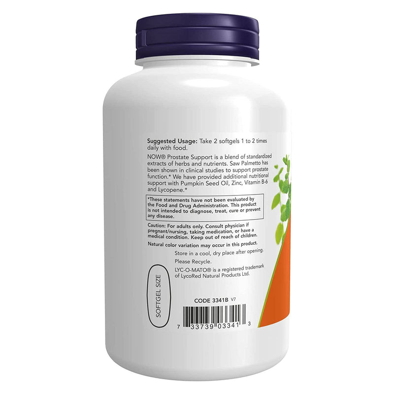 NOW Foods Prostate Support 180 Softgels