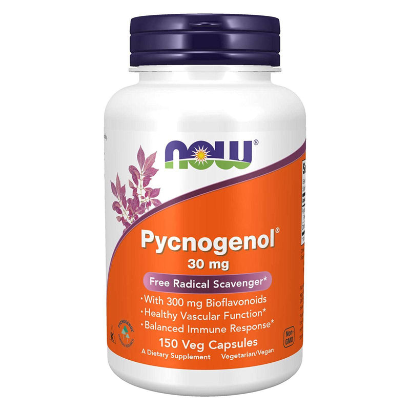 NOW Foods Pycnogenol 30 mg 150 Veg Capsules