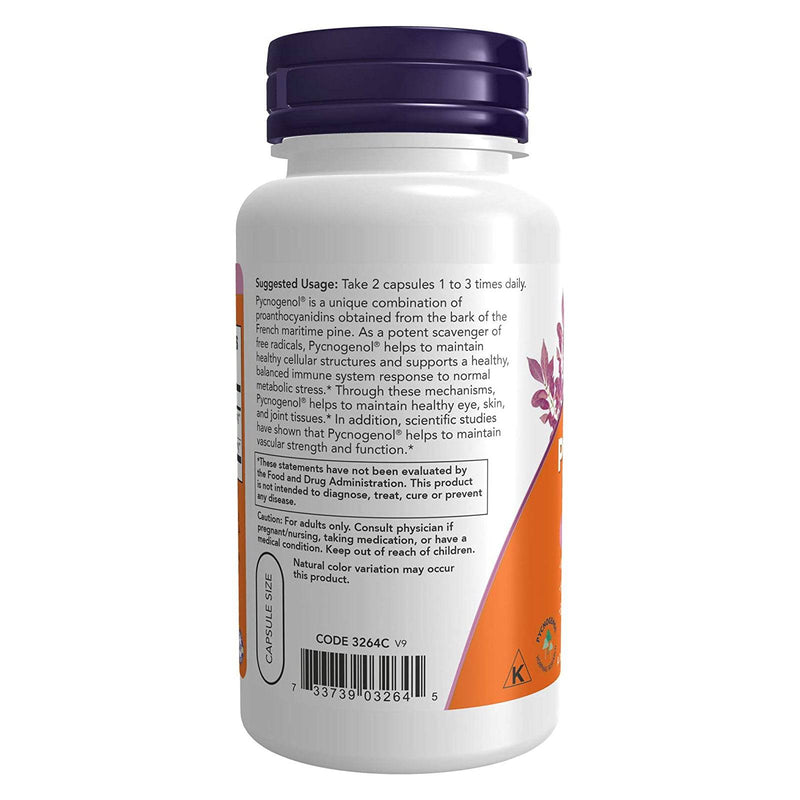 NOW Foods Pycnogenol 30 mg 60 Veg Capsules