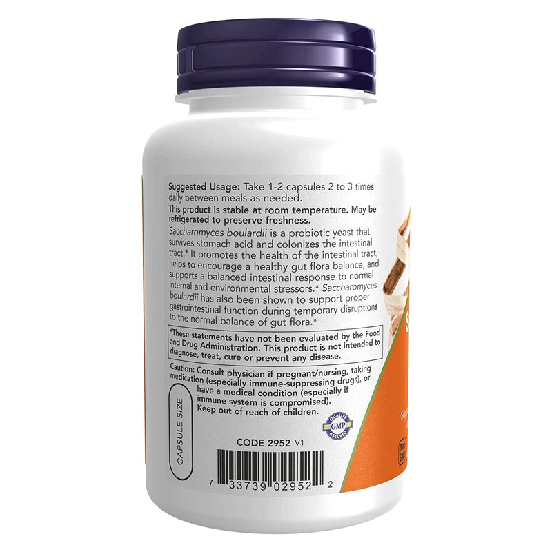 NOW Foods Saccharomyces Boulardii 120 Veg Capsules