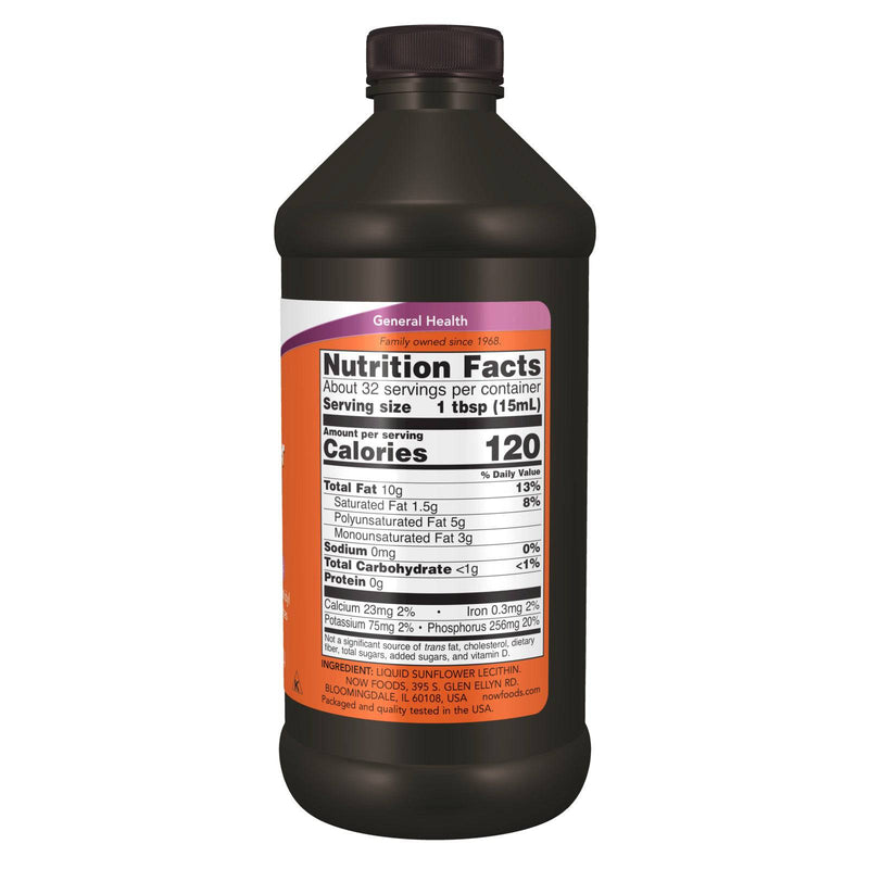 NOW Foods Sunflower Liquid Lecithin 16 fl oz