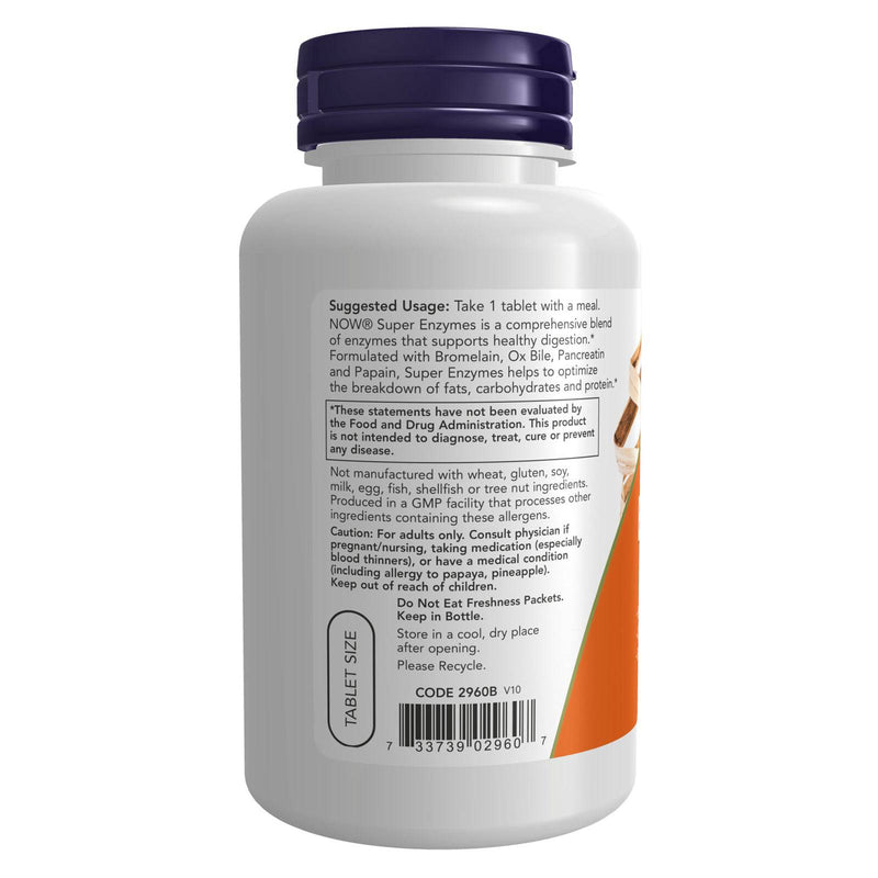 NOW Foods Super Enzymes 90 Tablets