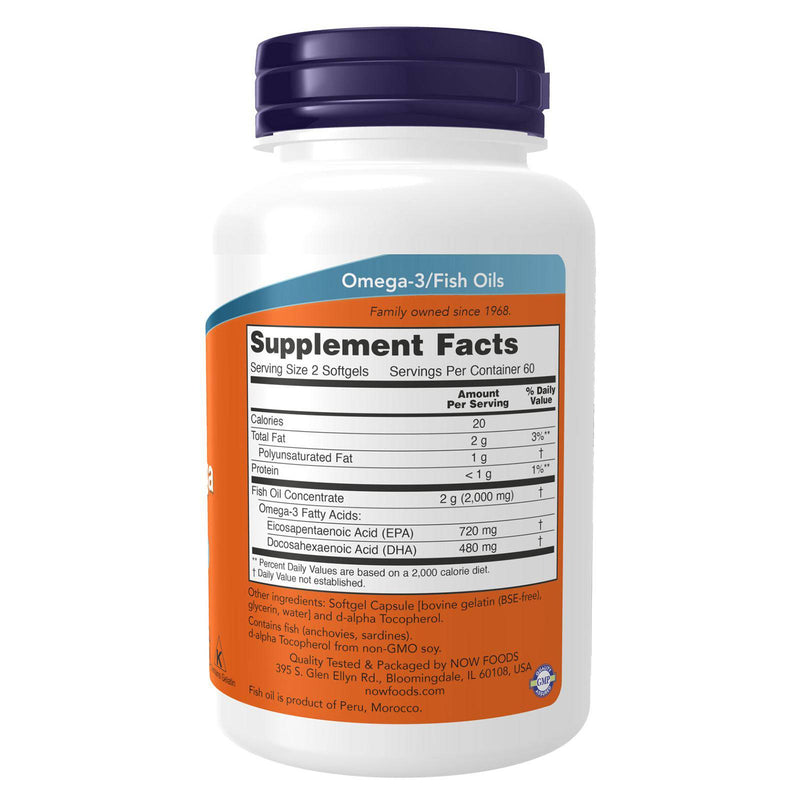 NOW Foods Super Omega EPA Double Strength 120 Softgels