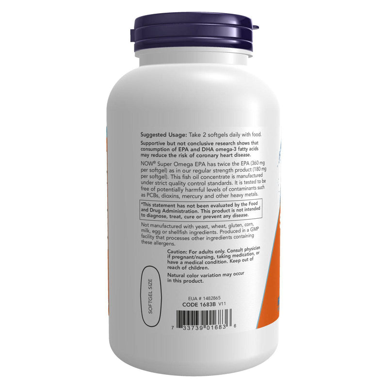 NOW Foods Super Omega EPA Double Strength 240 Softgels