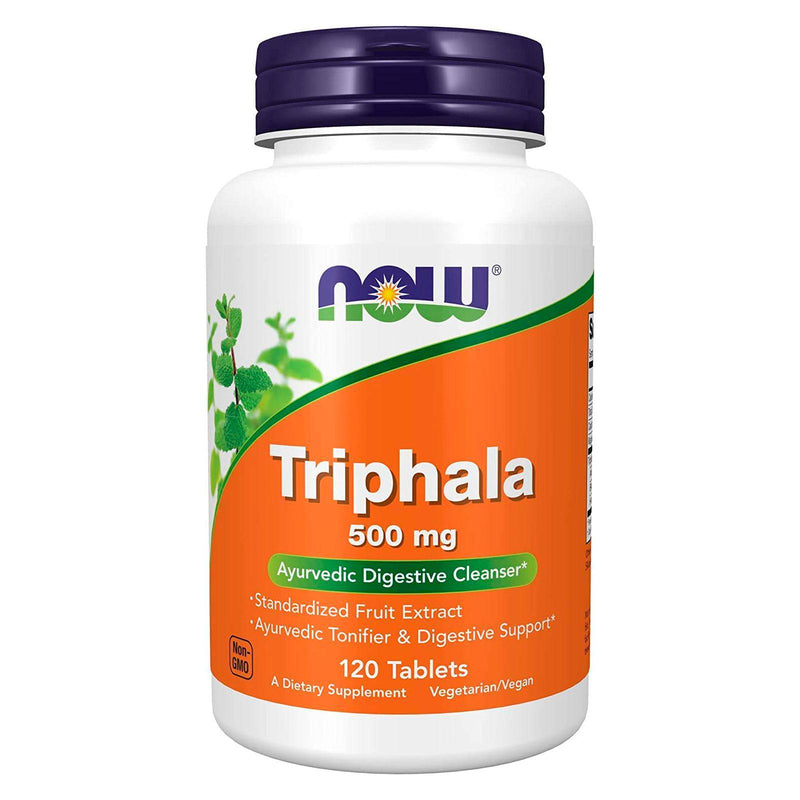 NOW Supplements, Triphala 500 mg, Harada, Amla 및 Behada의 혼합, 120정