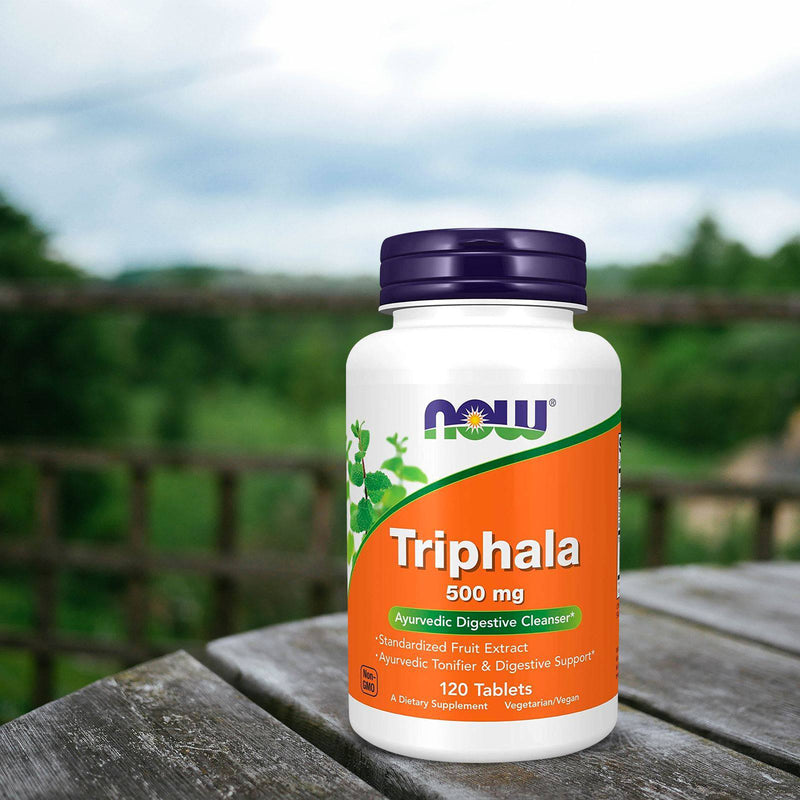 NOW Supplements, Triphala 500 mg, Harada, Amla 및 Behada의 혼합, 120정