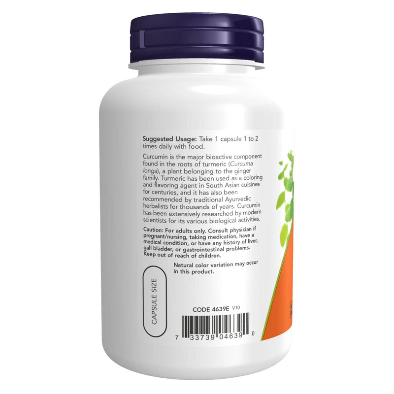 NOW Foods Turmeric Curcumin 120 Veg Capsules