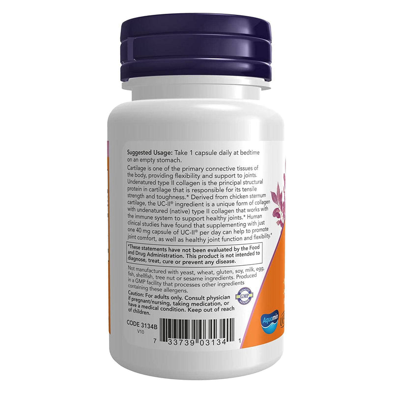 NOW Foods UC-II Type II Collagen 60 Veg Capsules