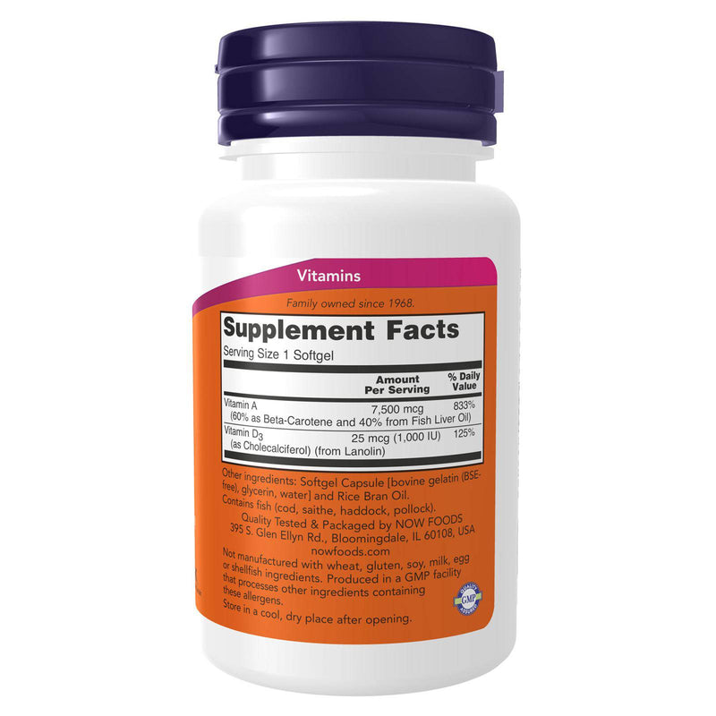 NOW Foods Ultra A & D-3 25,000/1,000 100 Softgels