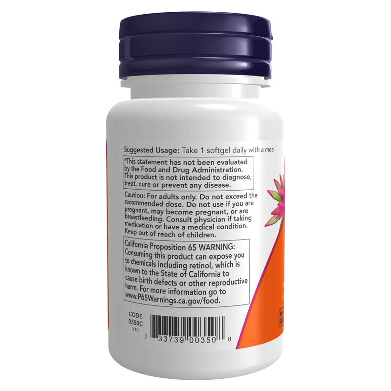 NOW Foods Vitamin A & D 10,000/400 IU 100 Softgels