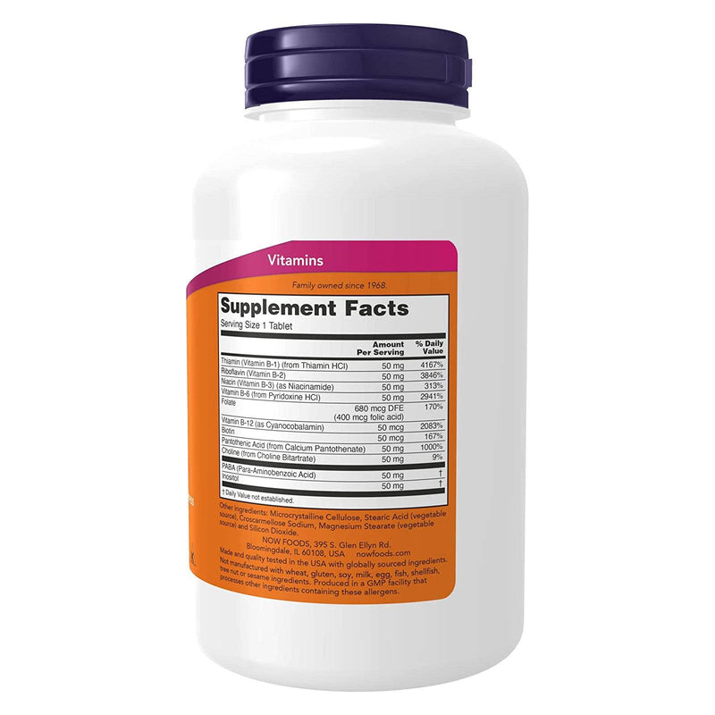 NOW Foods Vitamin B-50 250 Tablets