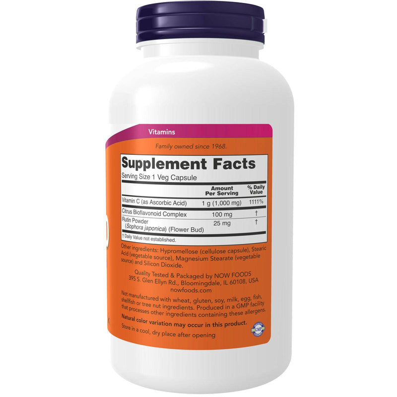 NOW Foods Vitamin C-1000 250 Veg Capsules