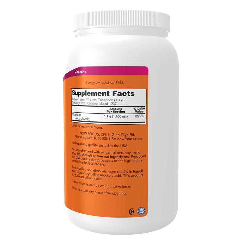 NOW Foods Vitamin C Crystals 3 lb Powder